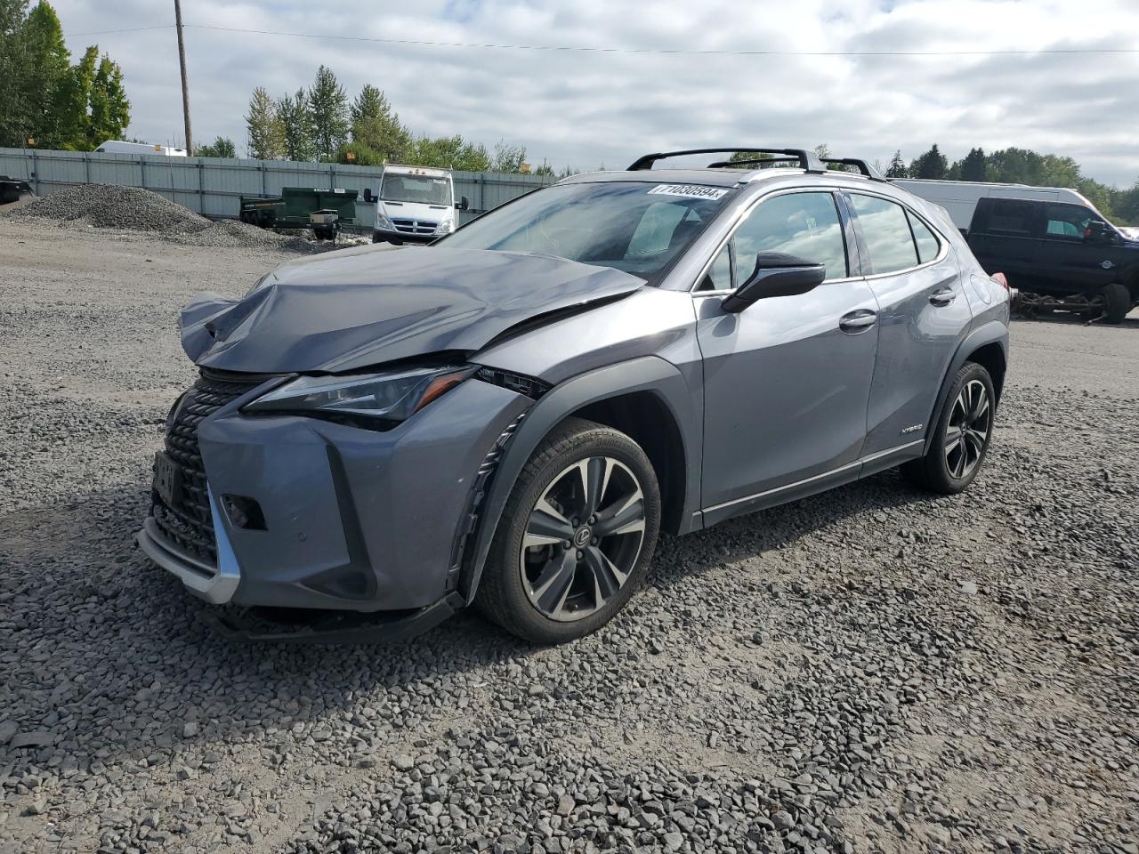 LEXUS UX 250H 2021 gray  hybrid engine JTHP9JBH4M2053919 photo #1