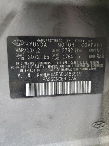 VIN KMHDH4AE6DU483919 2013 Hyundai Elantra, Gls no.12