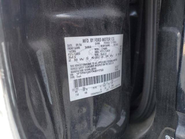 2007 FORD F150 SUPER 1FTPW12577KB11722  70620534