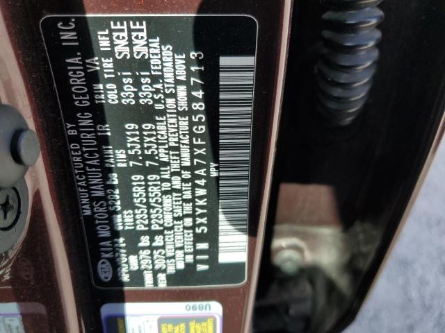 2015 KIA SORENTO SX - 5XYKW4A7XFG584713