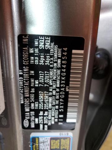 2019 KIA SORENTO L - 5XYPGDA3XKG448544