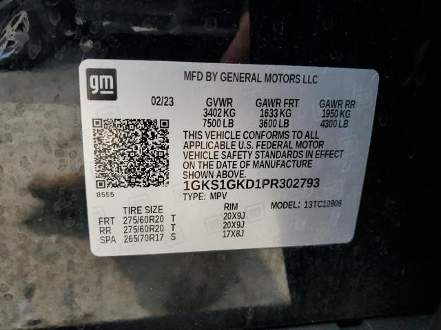 VIN 1GKS1GKD1PR302793 2023 GMC Yukon, C1500 Slt no.13