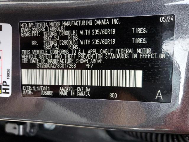 VIN 2T2GDCAZ7SC017268 2025 LEXUS NX 250 PRE no.14