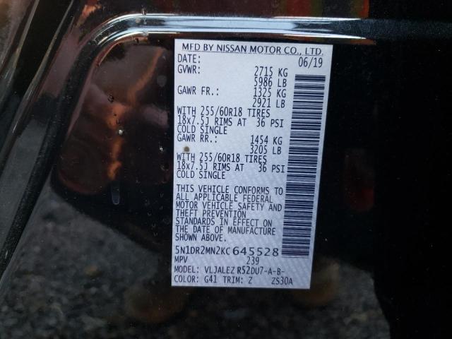 2019 NISSAN PATHFINDER - 5N1DR2MN2KC645528