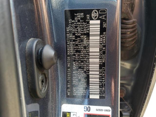 2015 TOYOTA COROLLA L - 2T1BURHE0FC465782