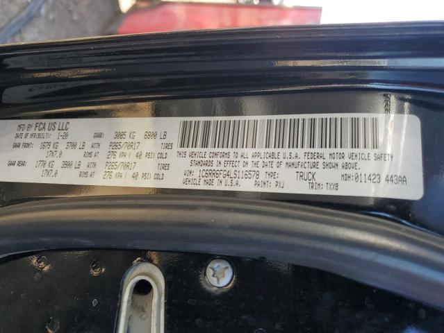 2020 RAM 1500 CLASS - 1C6RR6FG4LS116578