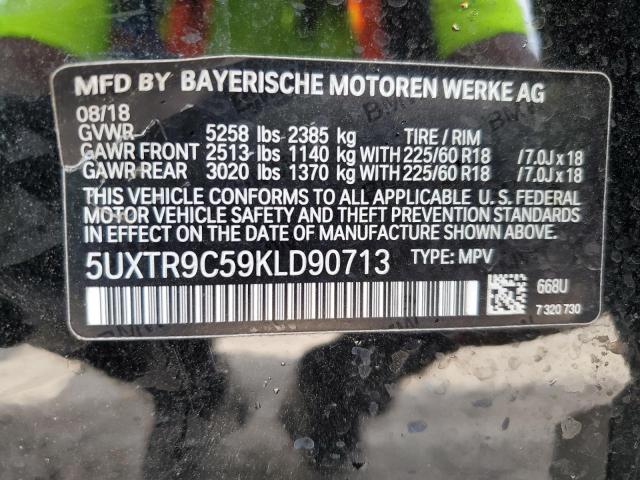 2019 BMW X3 XDRIVE3 - 5UXTR9C59KLD90713