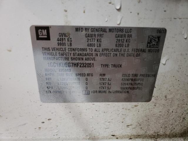2017 CHEVROLET SILVERADO - 1GC1KUEG7HF232051