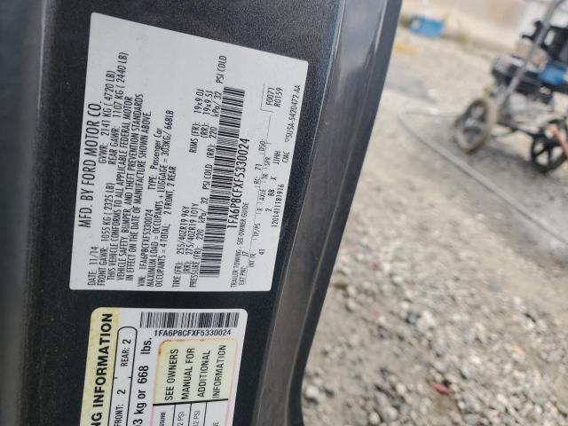 2015 FORD MUSTANG GT - 1FA6P8CFXF5330024