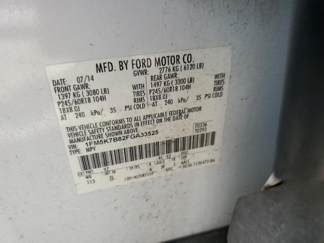 2015 FORD EXPLORER - 1FM5K7B82FGA33525