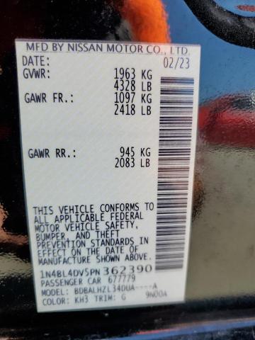 2023 NISSAN ALTIMA SV - 1N4BL4DV5PN362390