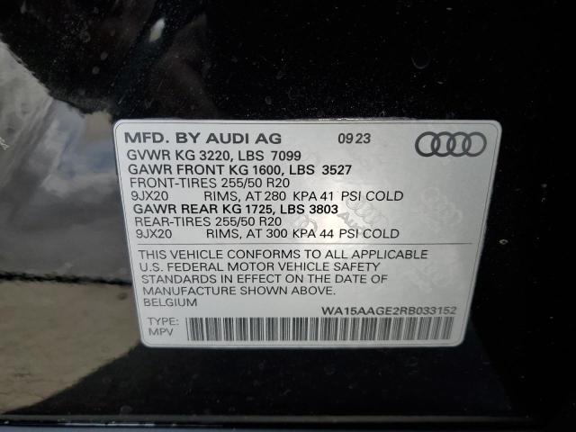 2024 AUDI Q8 E-TRON - WA15AAGE2RB033152