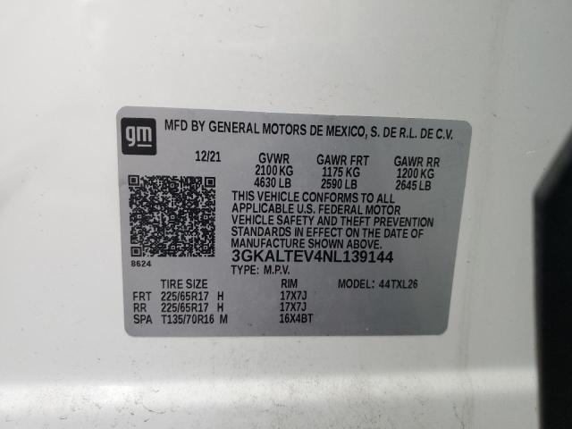 2022 GMC TERRAIN SL - 3GKALTEV4NL139144