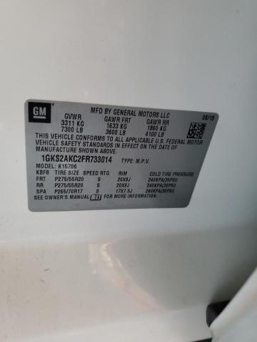 2015 GMC YUKON SLE 1GKS2AKC2FR733014