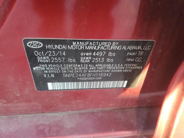 2015 HYUNDAI SONATA SE - 5NPE24AF8FH116942