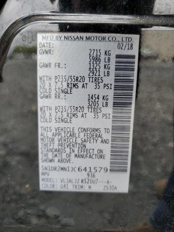 2018 NISSAN PATHFINDER - 5N1DR2MN1JC641579