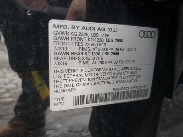 VIN WA1DECF39P1122151 2023 AUDI Q3 no.14