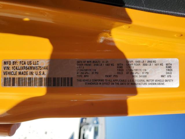 2021 JEEP WRANGLER U - 1C4JJXR64MW675144