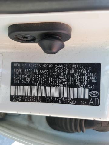 2015 TOYOTA COROLLA L - 2T1BURHE0FC359140