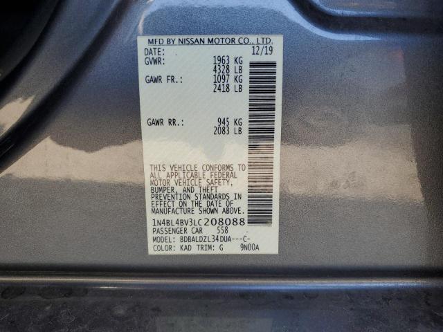 2020 NISSAN ALTIMA S - 1N4BL4BV3LC208088