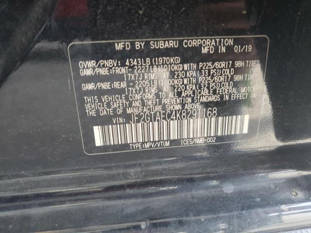 2019 SUBARU CROSSTREK - JF2GTAEC4K8291168