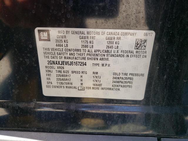 2018 CHEVROLET EQUINOX LT - 2GNAXJEV6J6167294