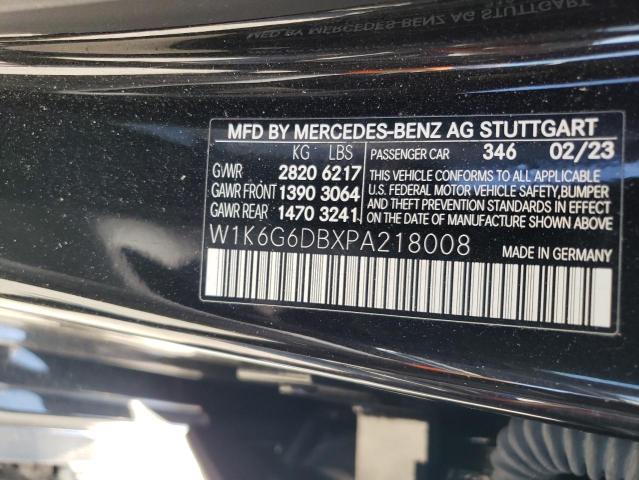 VIN W1K6G6DBXPA218008 2023 MERCEDES-BENZ S-CLASS no.12