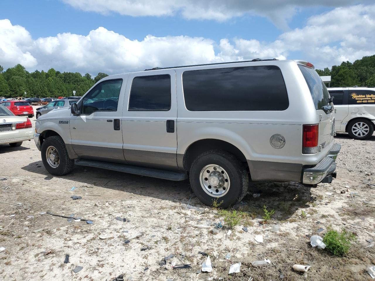 FORD EXCURSION 2004 silver  gas 1FMNU40L74EA91459 photo #3