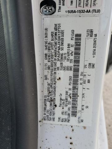 2016 FORD FIESTA S - 3FADP4AJXGM137701