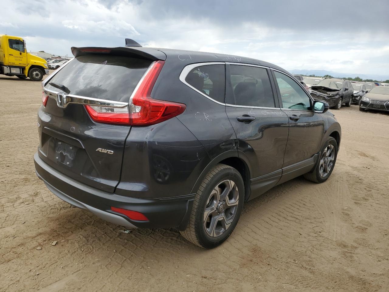 HONDA CR-V EXL 2017 charcoal  gas 2HKRW2H81HH666410 photo #4