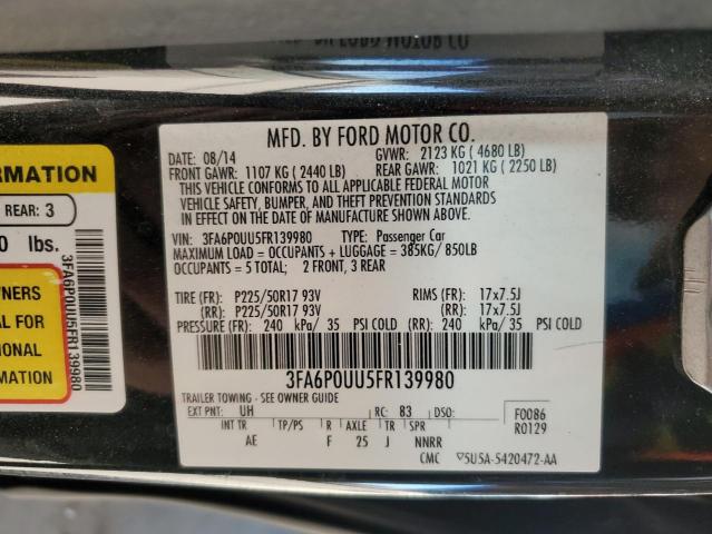 VIN 3FA6P0UU5FR139980 2015 Ford Fusion, S Hybrid no.12