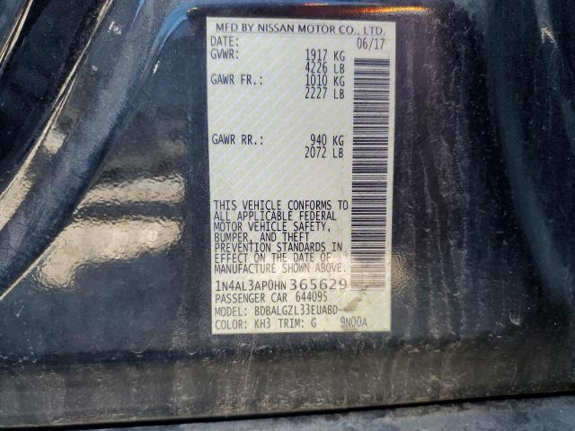 2017 NISSAN ALTIMA 2.5 - 1N4AL3AP0HN365629