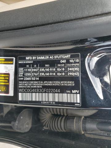 2016 MERCEDES-BENZ GLC 300 4M - WDC0G4KB3GF022044