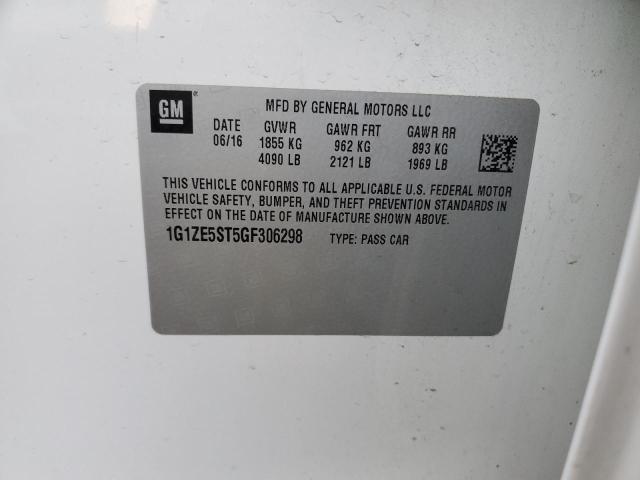 2016 CHEVROLET MALIBU LT - 1G1ZE5ST5GF306298