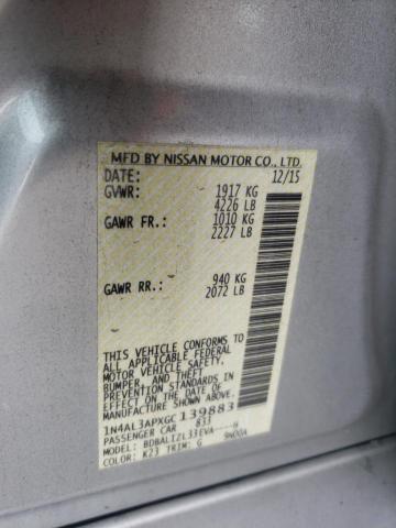 2016 NISSAN ALTIMA 2.5 - 1N4AL3APXGC139883