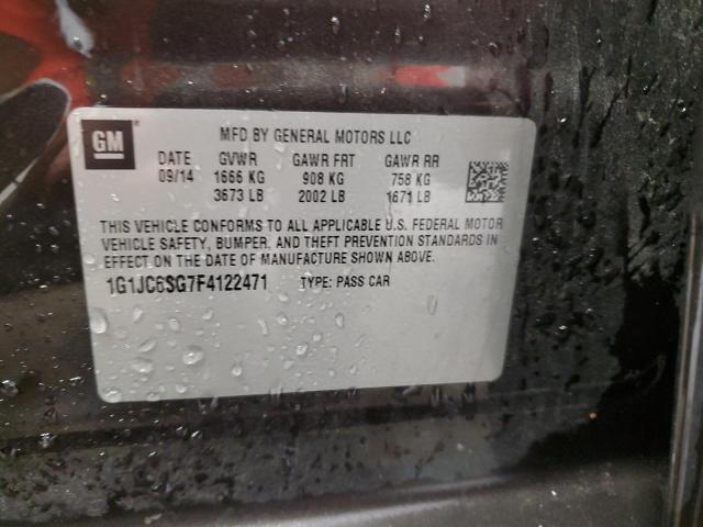 2015 CHEVROLET SONIC LT - 1G1JC6SG7F4122471