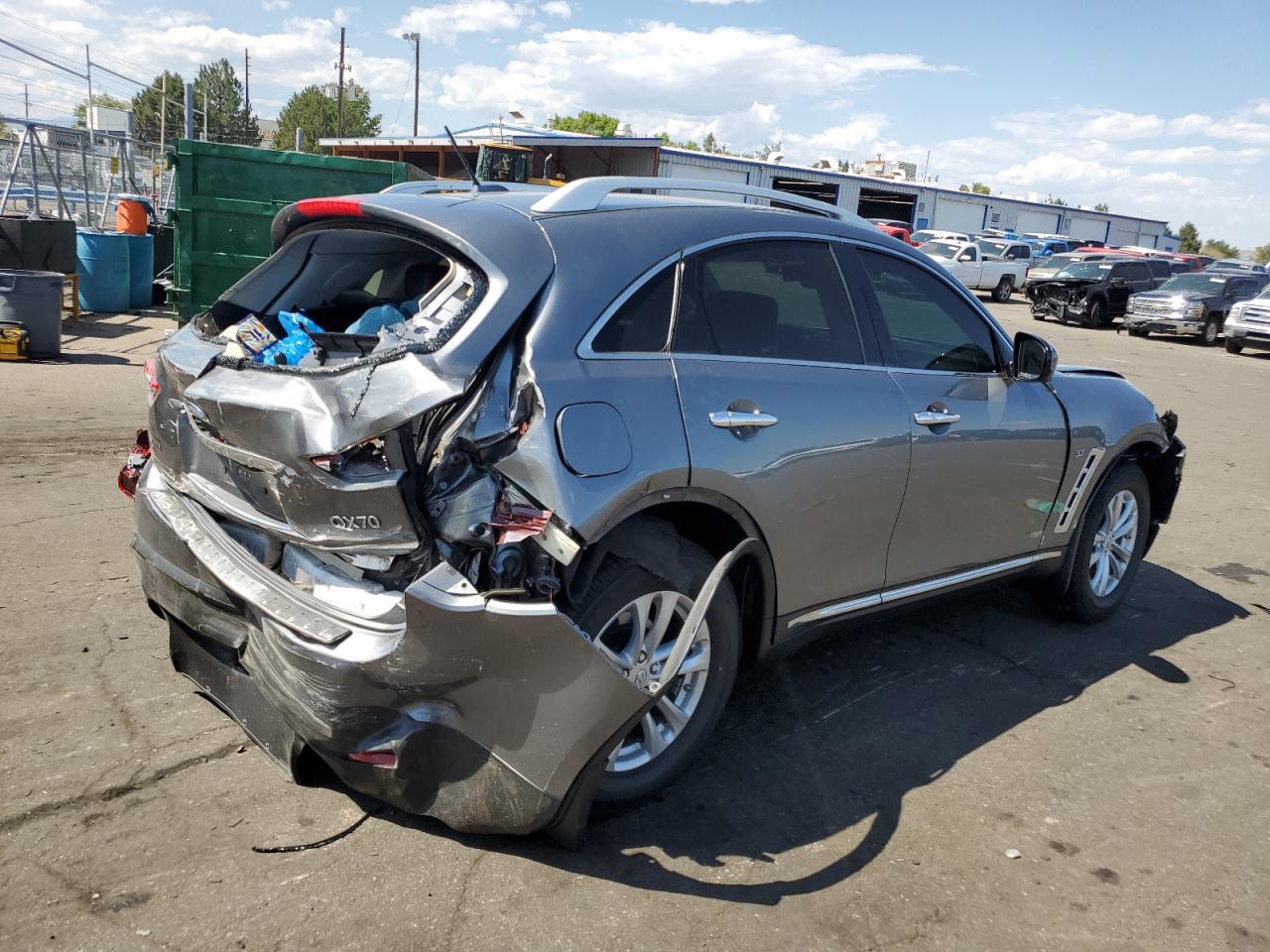 INFINITI QX70 2017 silver  gas JN8CS1MW7HM416373 photo #4