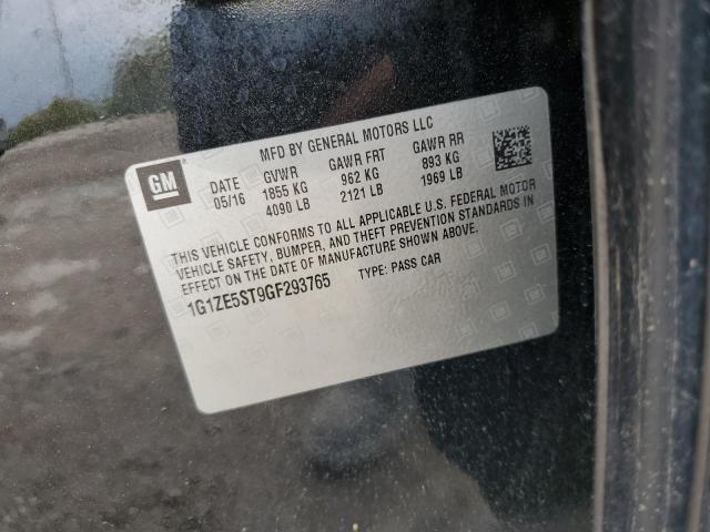 2016 CHEVROLET MALIBU LT 1G1ZE5ST9GF293765