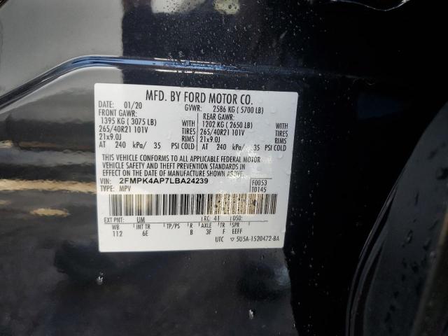 2020 FORD EDGE ST - 2FMPK4AP7LBA24239