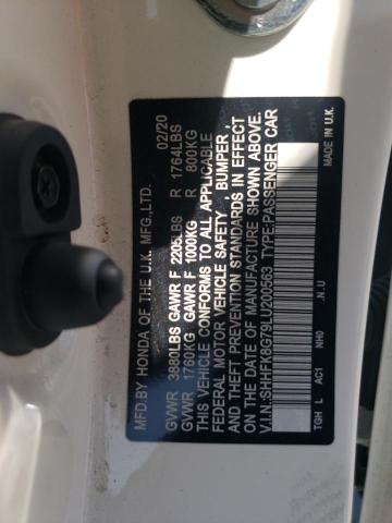 2020 HONDA CIVIC TYPE - SHHFK8G79LU200563