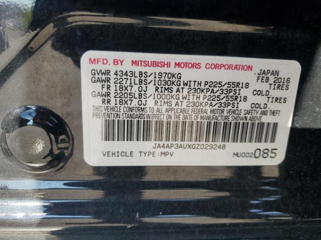 VIN JA4AP3AUXGZ029248 2016 MITSUBISHI OUTLANDER no.13