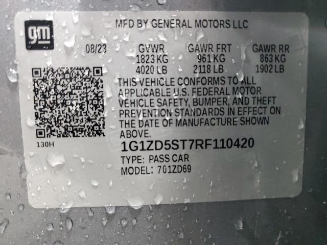 2024 CHEVROLET MALIBU LT - 1G1ZD5ST7RF110420