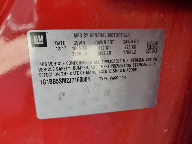2018 CHEVROLET CRUZE LS - 1G1BB5SM2J7160804