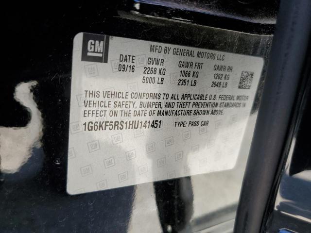 2017 CADILLAC CT6 PREMIU - 1G6KF5RS1HU141451