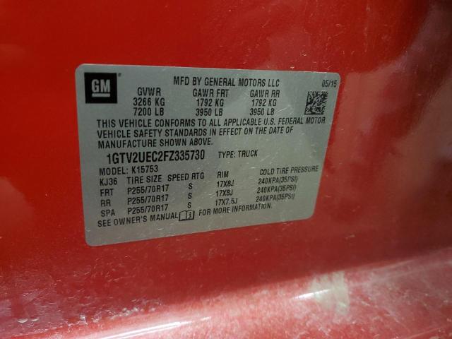 2015 GMC SIERRA K15 - 1GTV2UEC2FZ335730