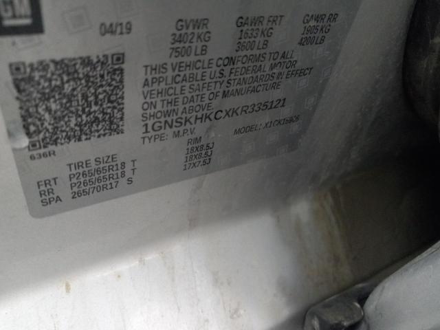 2019 CHEVROLET SUBURBAN K - 1GNSKHKCXKR335121