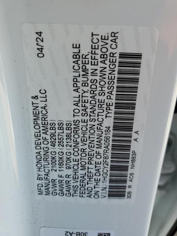 2024 HONDA ACCORD TOU - 1HGCY2F87RA056184
