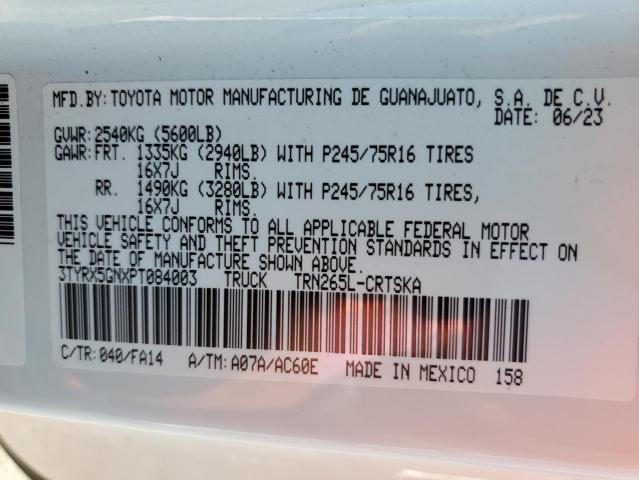 2023 TOYOTA TACOMA ACC 3TYRX5GNXPT084003  69999344