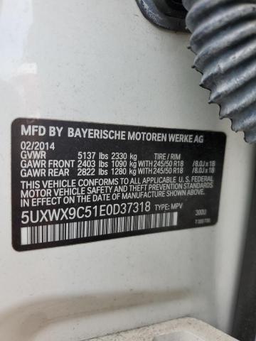 VIN 5UXWX9C51E0D37318 2014 BMW X3, Xdrive28I no.13