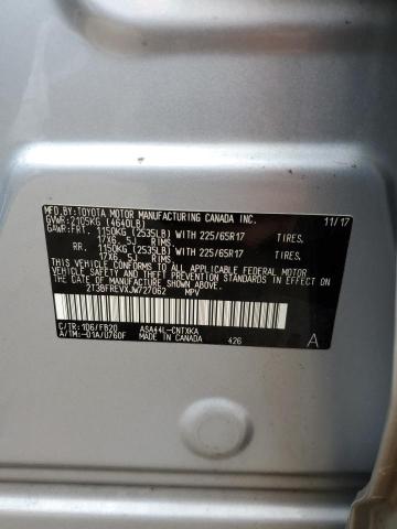 2018 TOYOTA RAV4 LE - 2T3BFREVXJW727062